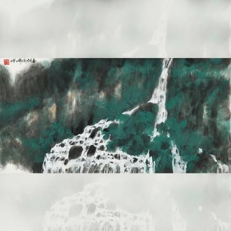 李丰田 8.6平尺作品《春风吹到玉锦山》